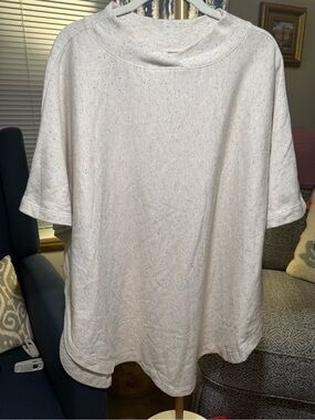 Zuda Flecked French Terry Poncho - M/L